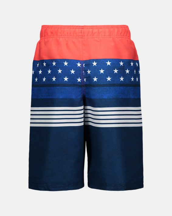Boys' UA Stars & Stripes Volley Shorts, Navy, pdpMainDesktop image number 1